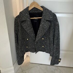 Zara cropped blazer size M